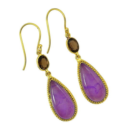 Dragon Vein Agate Earrings EM-1055 TE01047