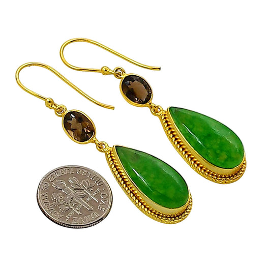 Dragon Vein Agate Earrings EM-1055 TE01048