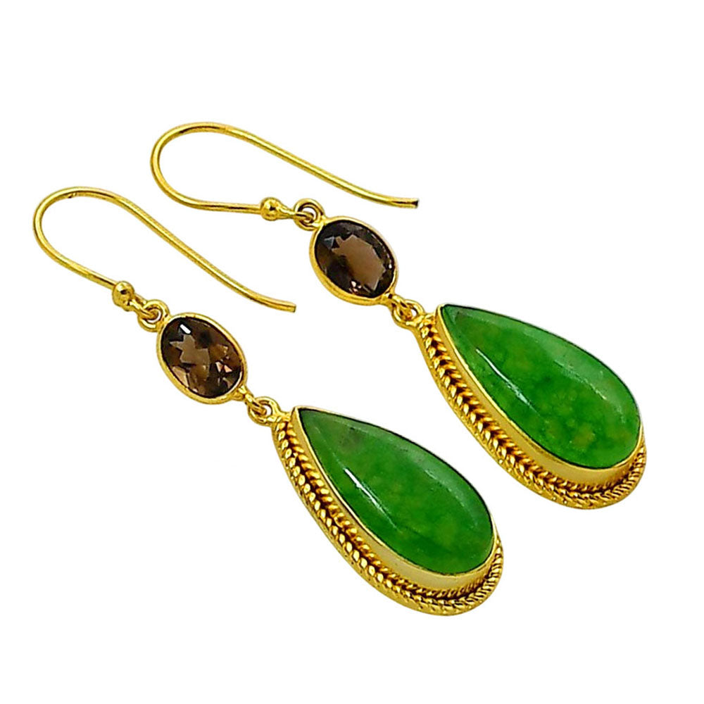 Dragon Vein Agate Earrings EM-1055 TE01048