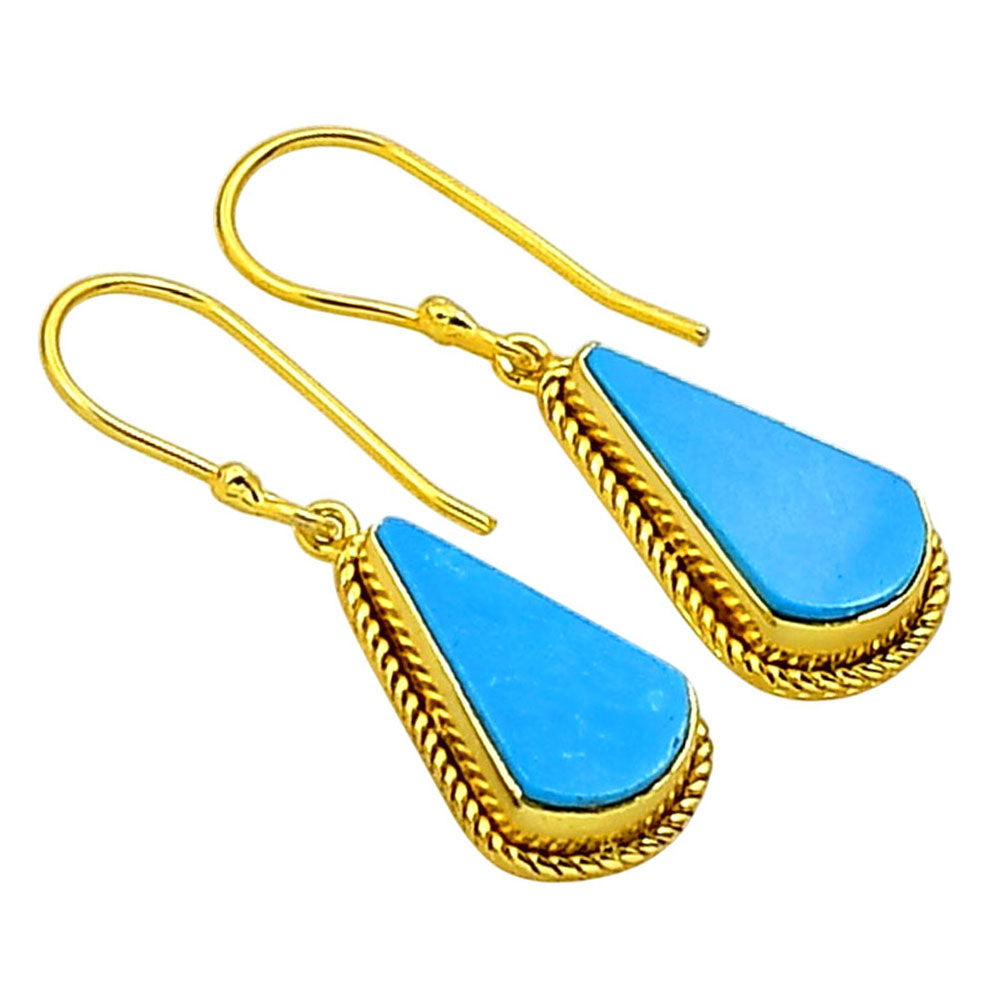 Sleeping Beauty Turquoise Earrings EM-1055 TE01058