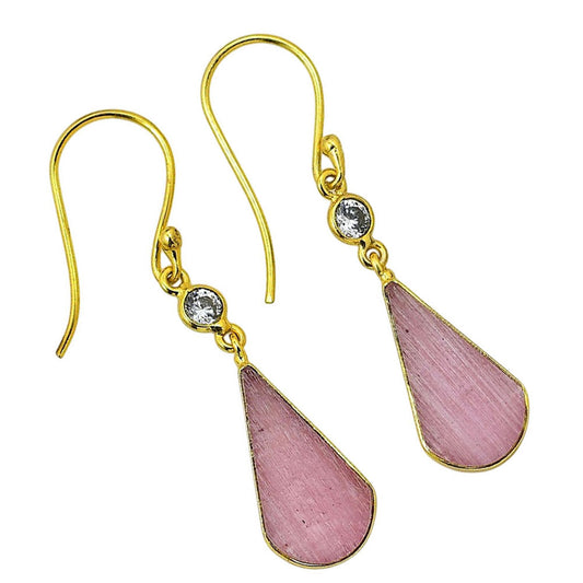 Pink Selenite Earrings EM-1002 TE01063