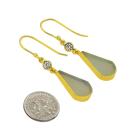 Aqua Chalcedony Earrings EM-1002 TE01067