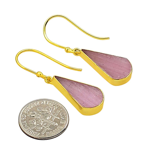 Pink Selenite Earrings EM-1001 TE01075