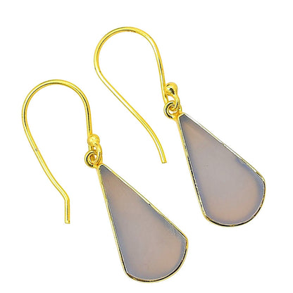 Aqua Chalcedony Earrings EM-1001 TE01077