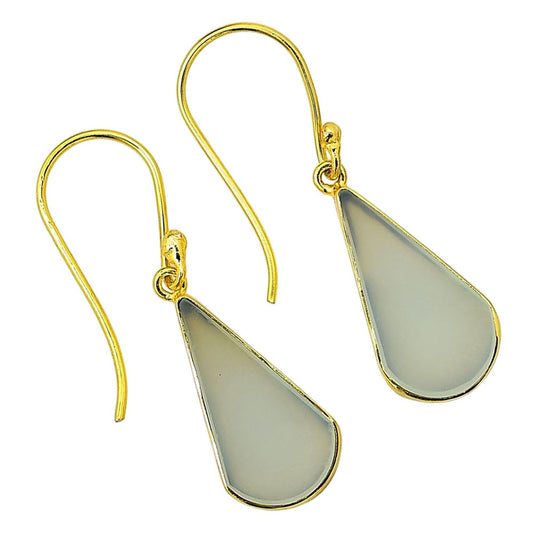 Aqua Chalcedony Earrings EM-1001 TE01078