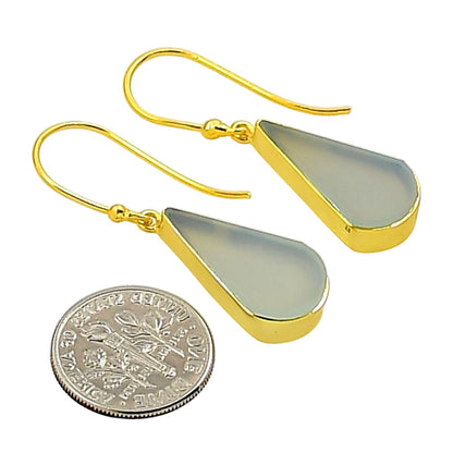Aqua Chalcedony Earrings EM-1001 TE01078