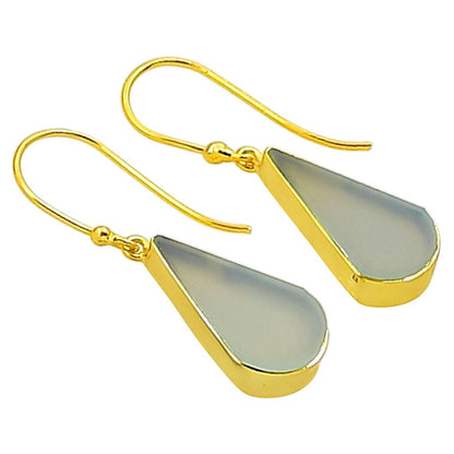 Aqua Chalcedony Earrings EM-1001 TE01078