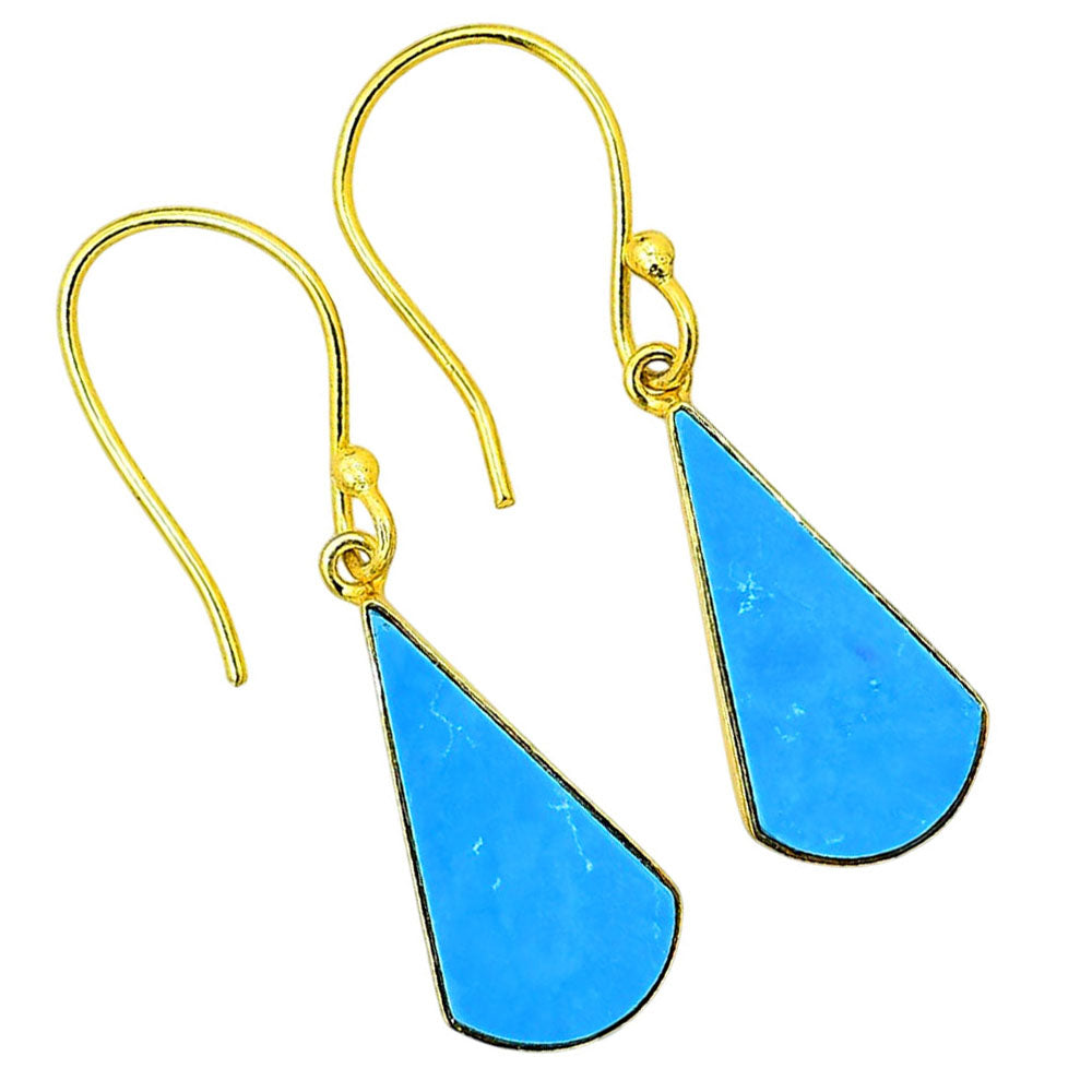 Sleeping Beauty Turquoise Earrings EM-1001 TE01080