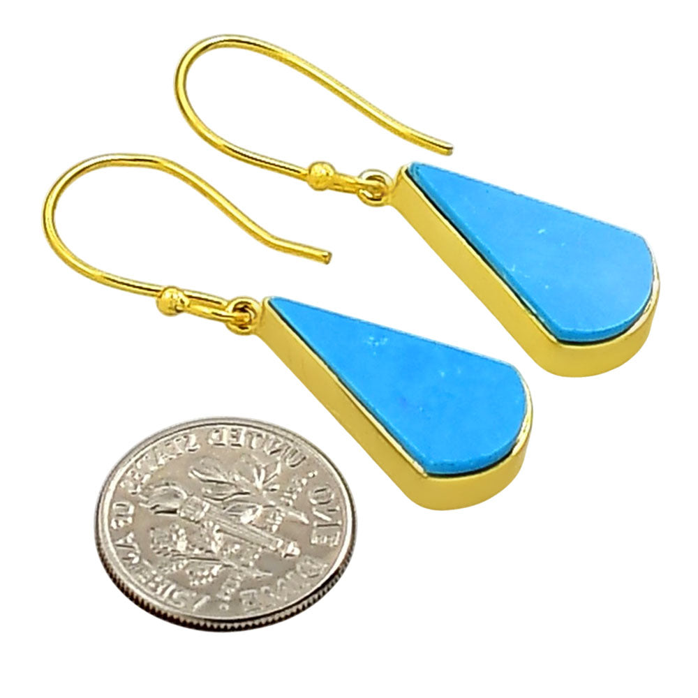 Sleeping Beauty Turquoise Earrings EM-1001 TE01080