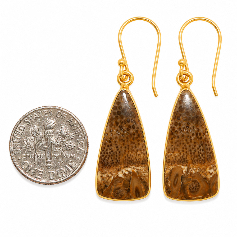 Root Plume Agate Earrings EM-1001 TE01092