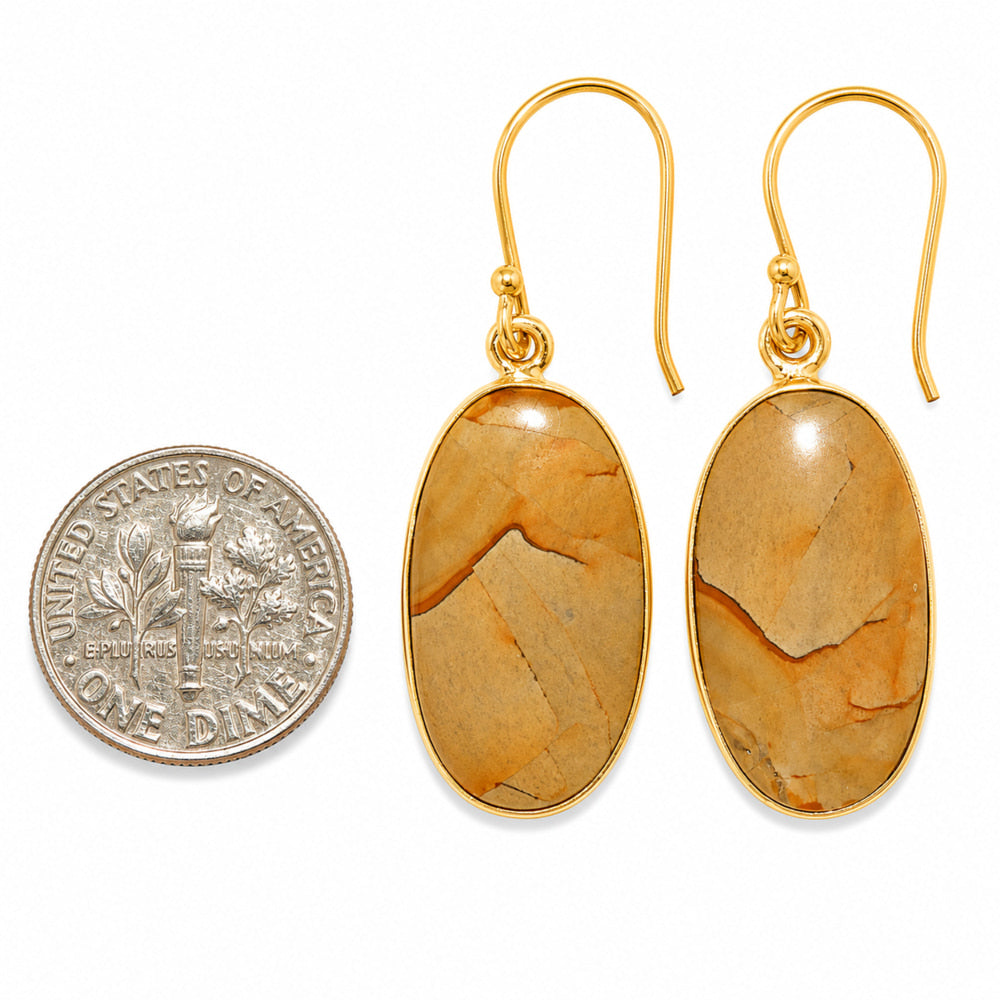 Picture Jasper Earrings EM-1001 TE01095