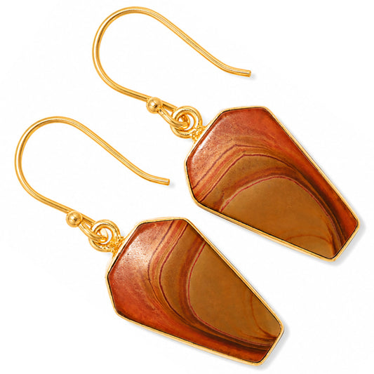 Snake Skin Jasper Earrings EM-1001 TE01097