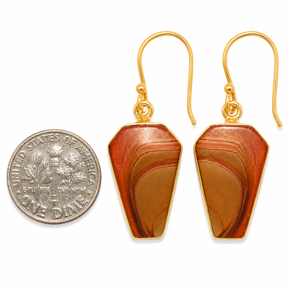 Snake Skin Jasper Earrings EM-1001 TE01097