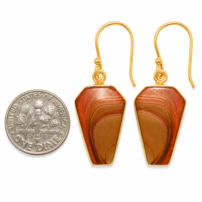 Snake Skin Jasper Earrings EM-1001 TE01097
