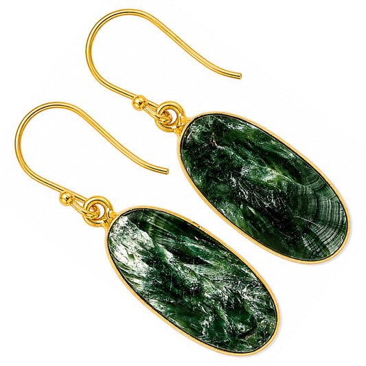 Russian Seraphinite Earrings EM-1001 TE01103