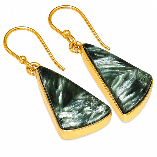 Russian Seraphinite Earrings EM-1001 TE01104