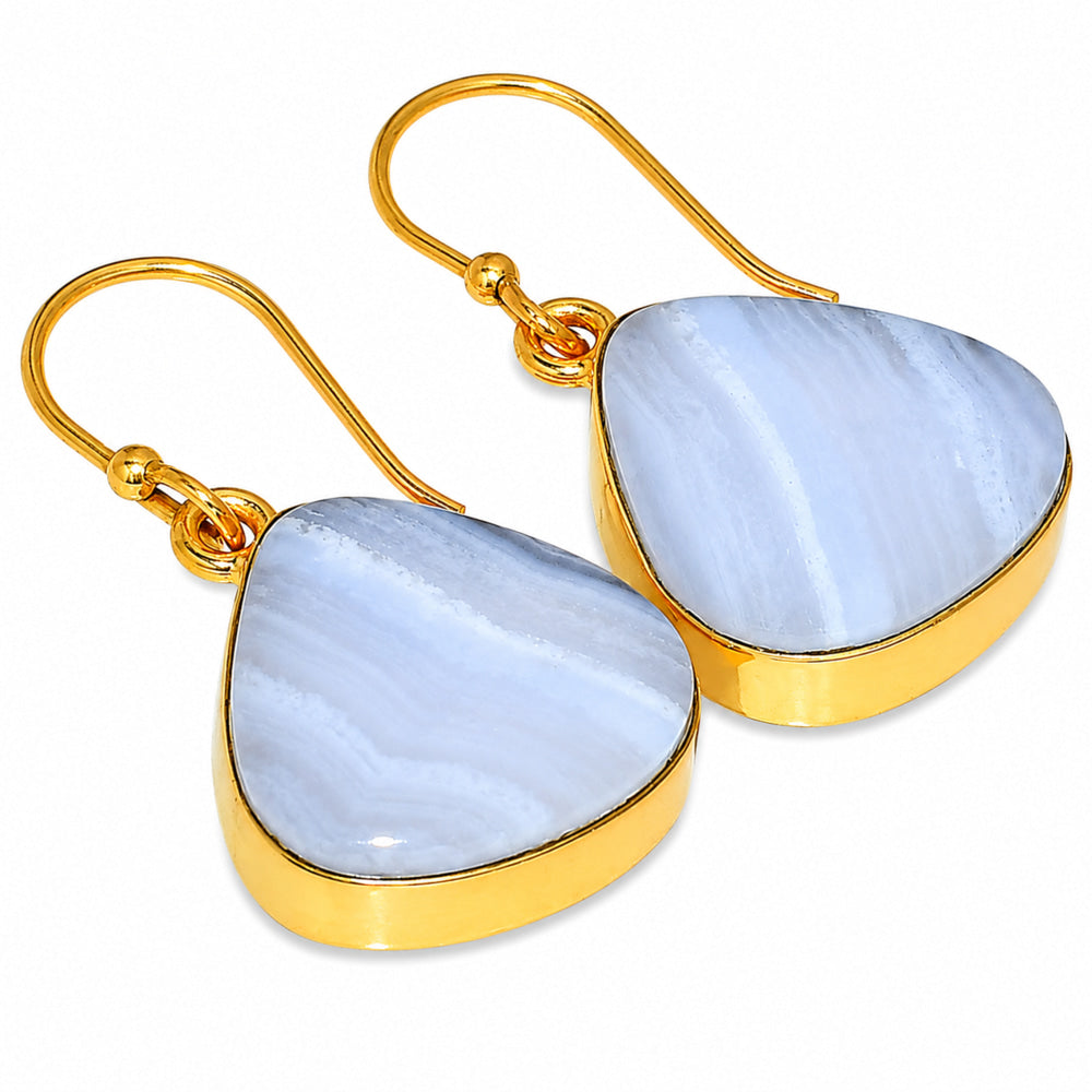 Blue Lace Agate Earrings EM-1001 TE01109