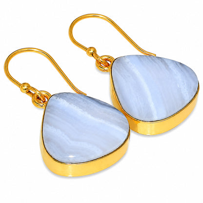 Blue Lace Agate Earrings EM-1001 TE01109