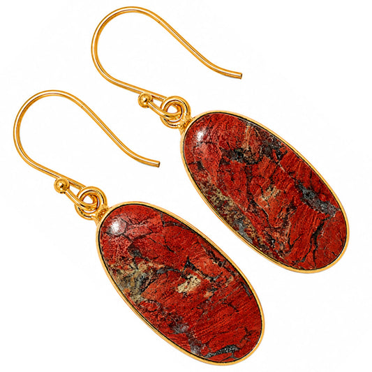 Snake Skin Jasper Earrings EM-1001 TE01113
