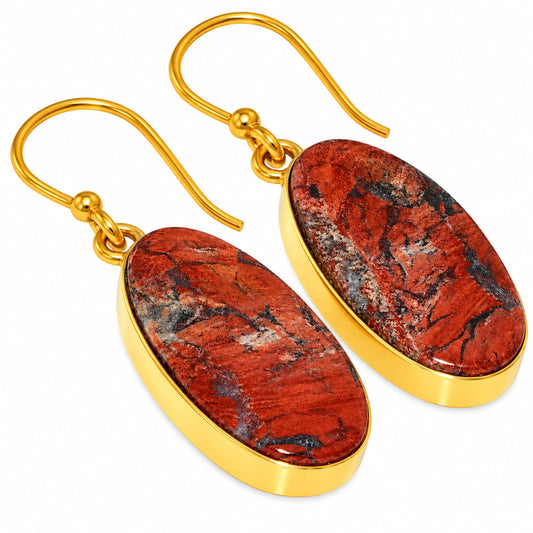 Snake Skin Jasper Earrings EM-1001 TE01113