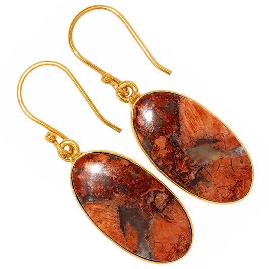 Snake Skin Jasper Earrings EM-1001 TE01114