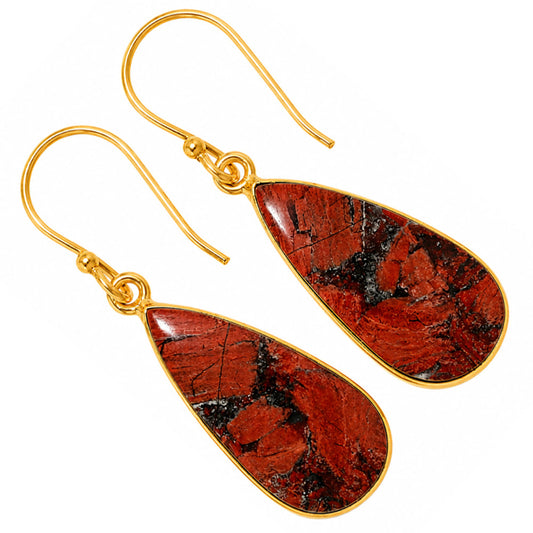 Snake Skin Jasper Earrings EM-1001 TE01115