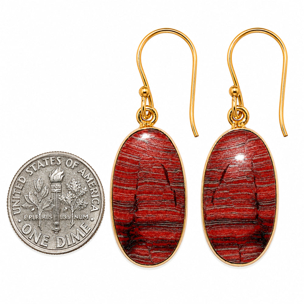 Snake Skin Jasper Earrings EM-1001 TE01122