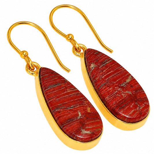 Snake Skin Jasper Earrings EM-1001 TE01123