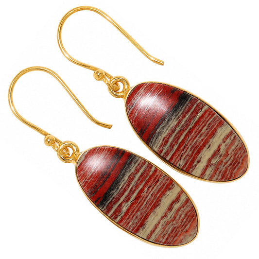 Snake Skin Jasper Earrings EM-1001 TE01124
