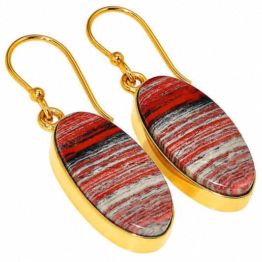 Snake Skin Jasper Earrings EM-1001 TE01124