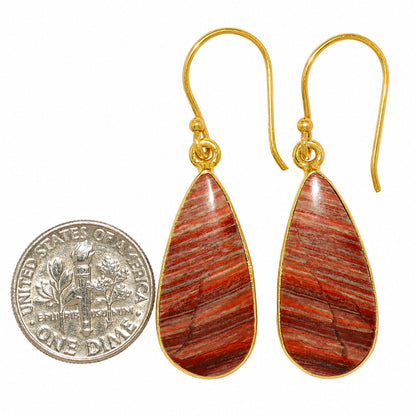 Snake Skin Jasper Earrings EM-1001 TE01125