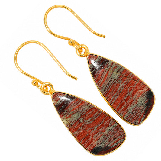Snake Skin Jasper Earrings EM-1001 TE01126