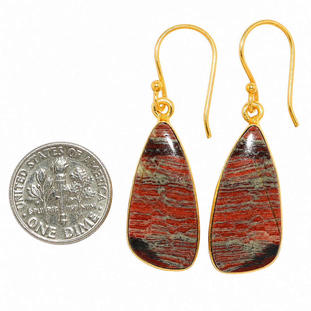 Snake Skin Jasper Earrings EM-1001 TE01126