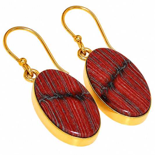 Snake Skin Jasper Earrings EM-1001 TE01127