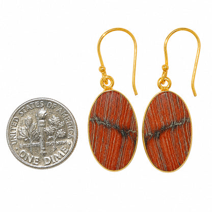 Snake Skin Jasper Earrings EM-1001 TE01127