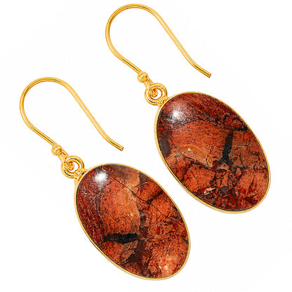 Snake Skin Jasper Earrings EM-1001 TE01128