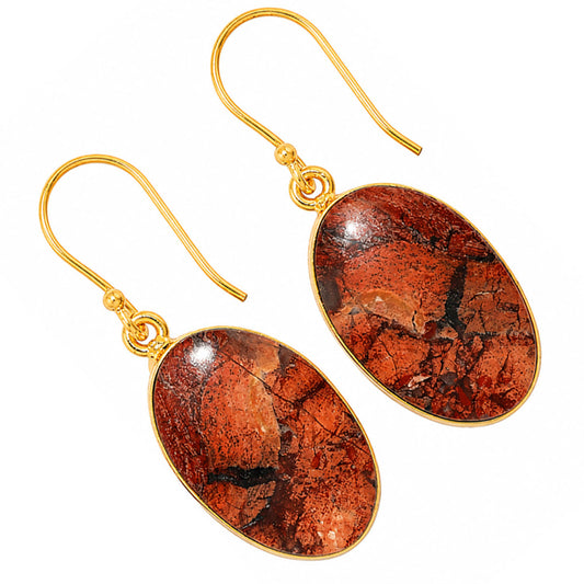 Snake Skin Jasper Earrings EM-1001 TE01128