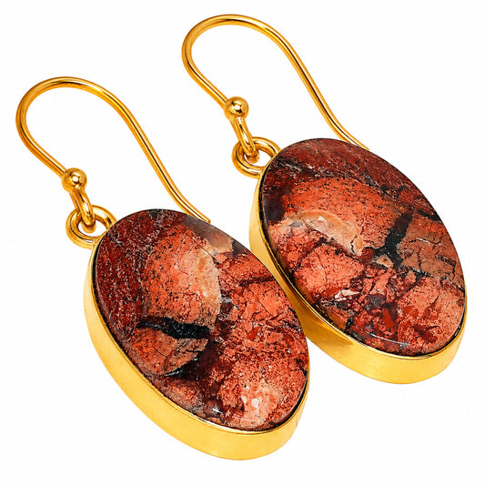 Snake Skin Jasper Earrings EM-1001 TE01128
