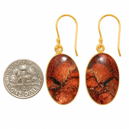Snake Skin Jasper Earrings EM-1001 TE01128
