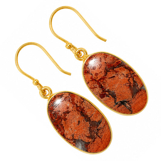 Snake Skin Jasper Earrings EM-1001 TE01129