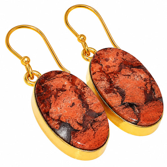 Snake Skin Jasper Earrings EM-1001 TE01129