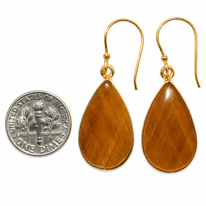 Tiger Eye Earrings EM-1001 TE01140