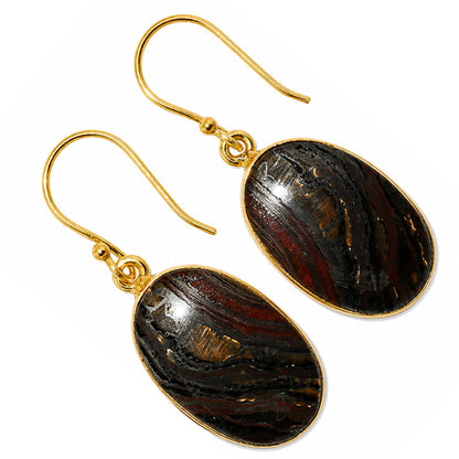 Iron Tiger Eye Earrings EM-1001 TE01142