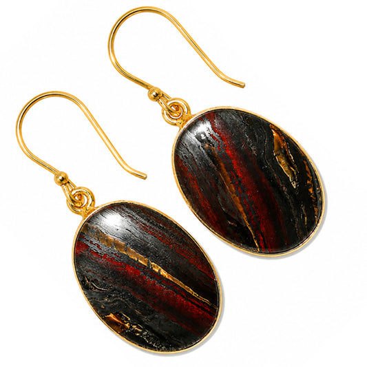 Iron Tiger Eye Earrings EM-1001 TE01143