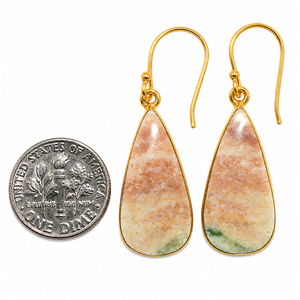 Pink Aventurine Earrings EM-1001 TE01149