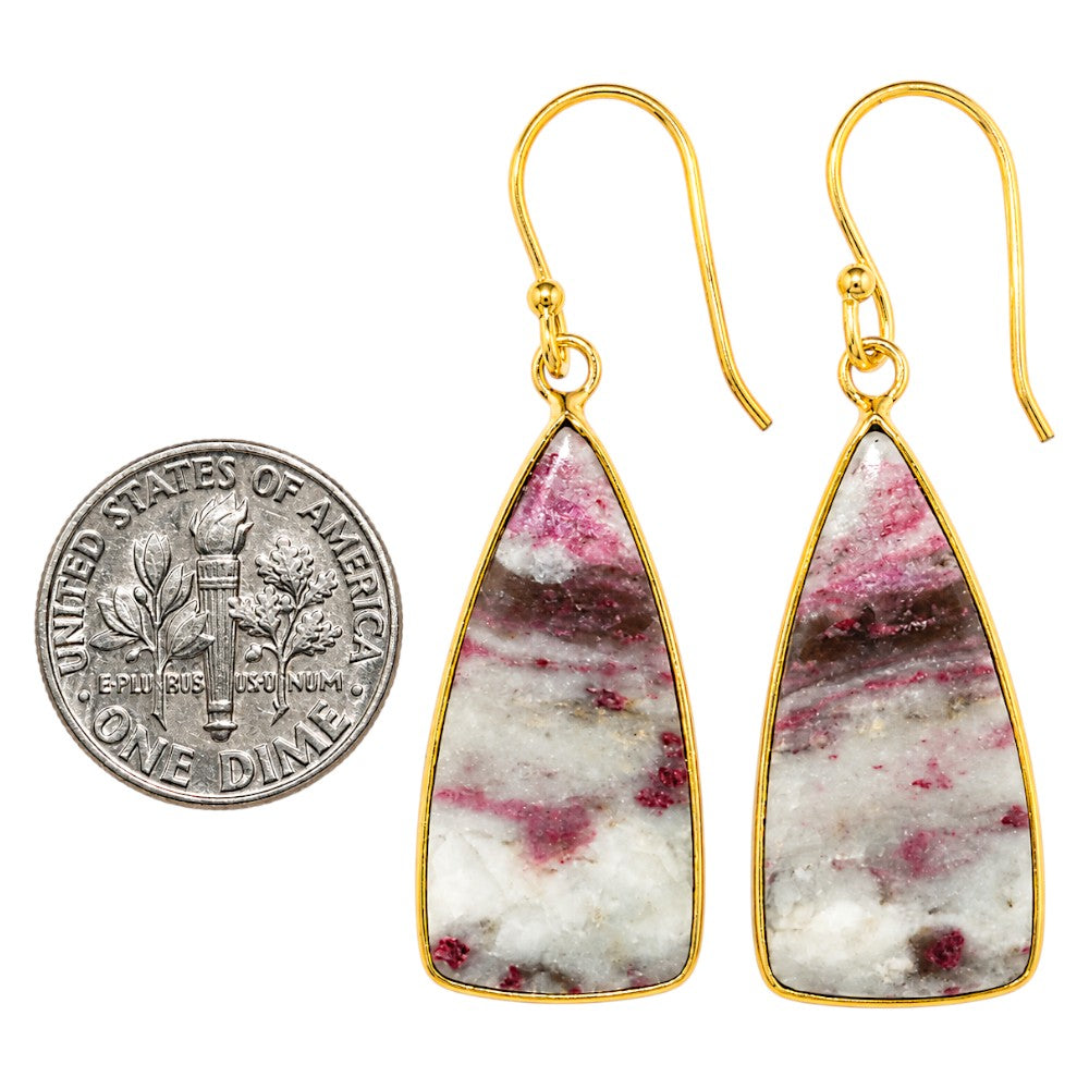 Pink Tourmaline in Quartz Earrings EM-1001 TE01153