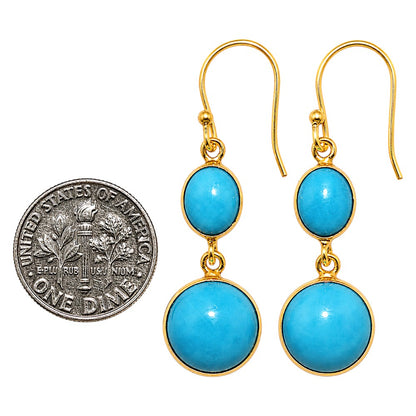 Sleeping Beauty Turquoise Earrings EM-1002 TE01164