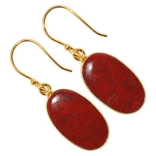 Red Moss Agate Earrings EM-1001 TE01176