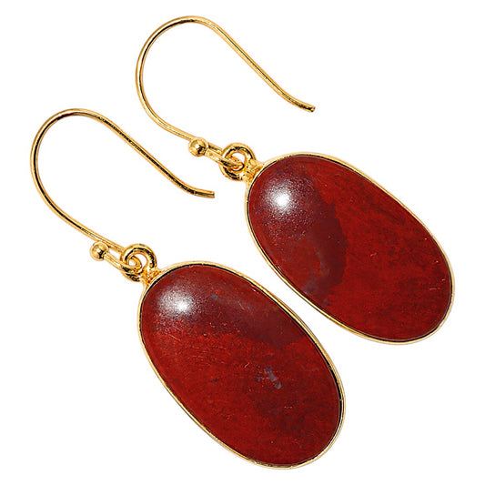 Red Moss Agate Earrings EM-1001 TE01178