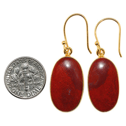 Red Moss Agate Earrings EM-1001 TE01178